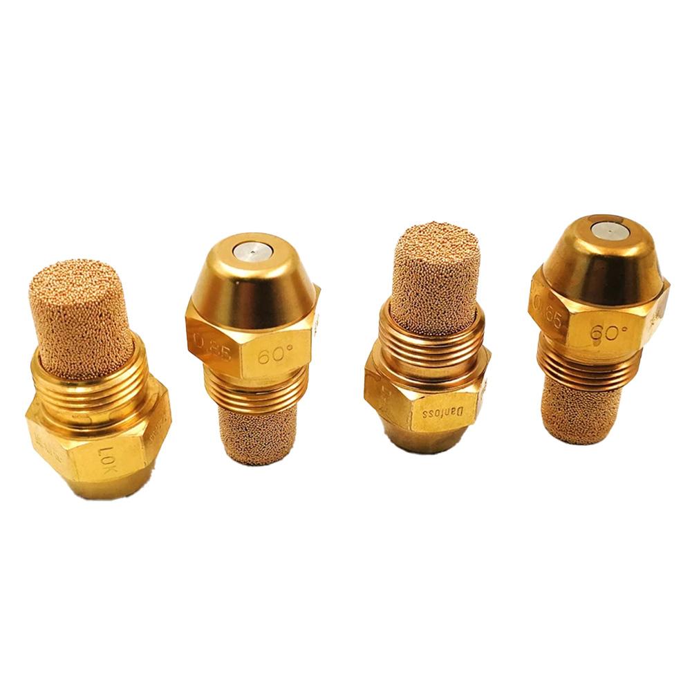 Сопло масляной горелки 9/16 дюйма BSPT, латунная золотая наружная резьба