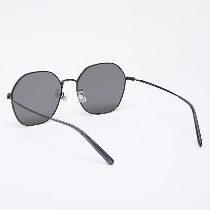 [Air Titanium] AL2503 0909M Air Titanium Шестиугольные Черные Солнцезащитные Очки