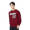 Jordan X Коллаборация НБА Майами Свитшот с круглым вырезом Удобный пуловер С надписью С длинным рукавом Мужской свитшот Красный DN9823-608