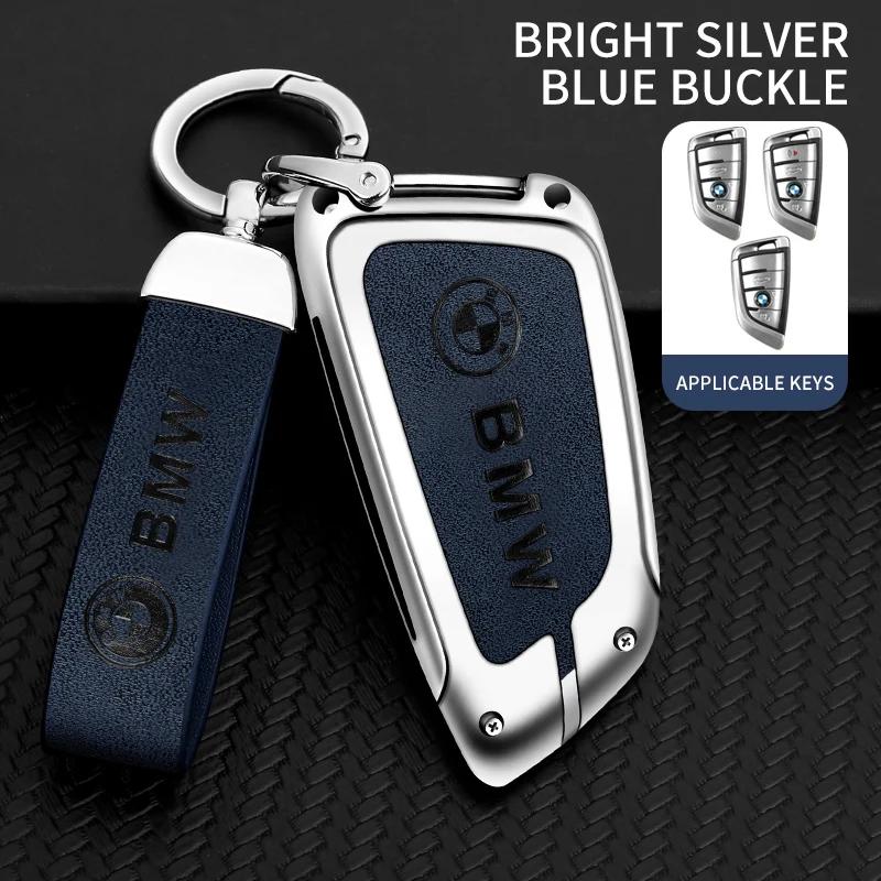 For BMW New 2025 For BMW M E39 E46 E60 E90 F10 F15 F20 F25 F30 G05 G01 F01 G80 G01 Car TPU Zinc Alloy Key Case Bag Car Key Chain