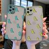 Чехол для телефона с динозавром и крокодилом для iPhone 13 12 11 Pro Max X XS MAX XR 6s 7 8 Plus SE 2020 Милый парный ударопрочный задний чехол