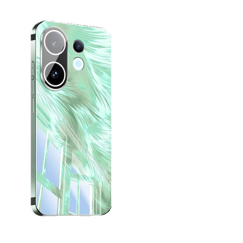 Подходит для чехла для мобильного телефона vivo s30 s30promini новый узор из пряжи с перьями s20 кристально прозрачный с охлаждением из стекла s20