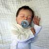 18-дюймовая живая кукла Bebe Reborn Doll Jude с мягким на ощупь тканевым телом, кукла для новорожденных, милая спящая 3D-кукла с имитацией кожи для детей, подарки на день рождения