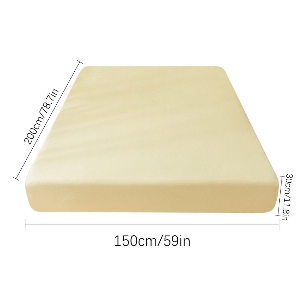 Fitted Sheet Mattress Bed Sheet Cotton Breathable Bedding Accessories All-Around Elastic for Comfortable Sleep Household Bedroom