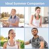 1pcs Portable Neck Fan, No Blades, USB Personal Fan, 3 Speeds Adjustable, Faster Cooling, Ultra-quiet, Suitable for Home, Office and Sports