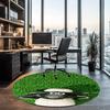Shaun the Sheep Printed Round Rug Carpet Chair Rug Area Rug Entryway Doormats,for Office Chair Living Room Bedroom Kitchen Room.