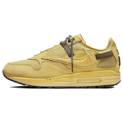 Travis Scott x Air Max 1 Saturn Gold Унисекс Кроссовки Песочный Чайное дерево Туман Палатка DO9392-700