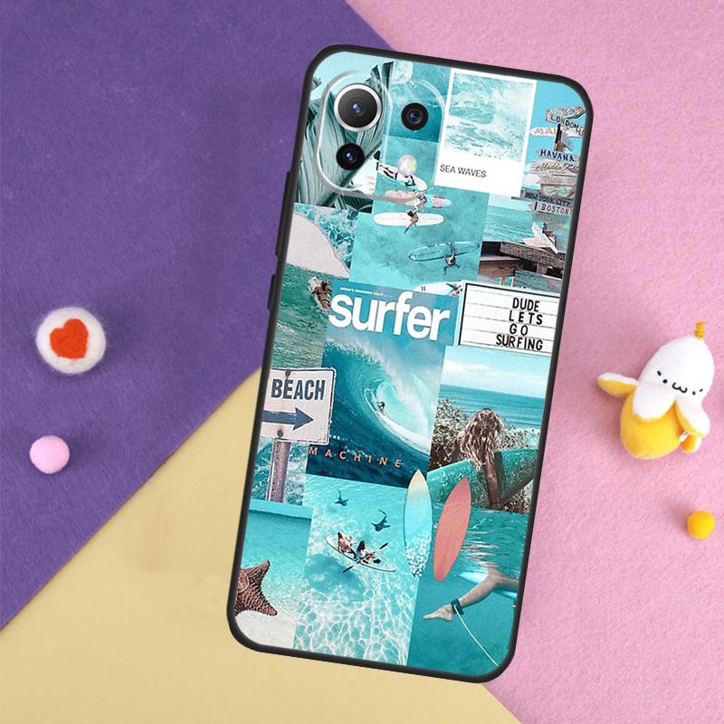 Summer Beach Collage Case For Xiaomi 14T 11T 12T 13T Pro 13 14 15 Ultra POCO X7 Pro X3 X5 X6 F5 F6 M6 Pro Cover