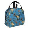 Funny Dog Man Manga  Lunch Bag Men Women Cartoon Thermal Cooler Insulated Lunch Boxes for School