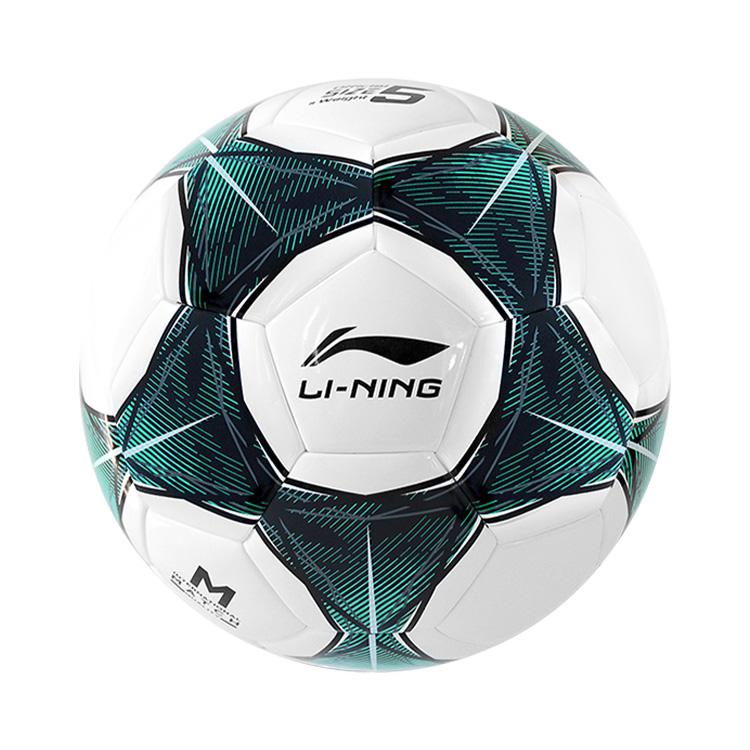Li Ning Размер 5 Футбольный мяч ПУ Бесшовный Термосклейка Унисекс Зеленый Черный Белый LFQK635-4