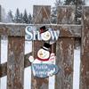 Decorative Hello Winter Christmas Hanging Sign Cute Winter Welcome Sign  Home Decoration