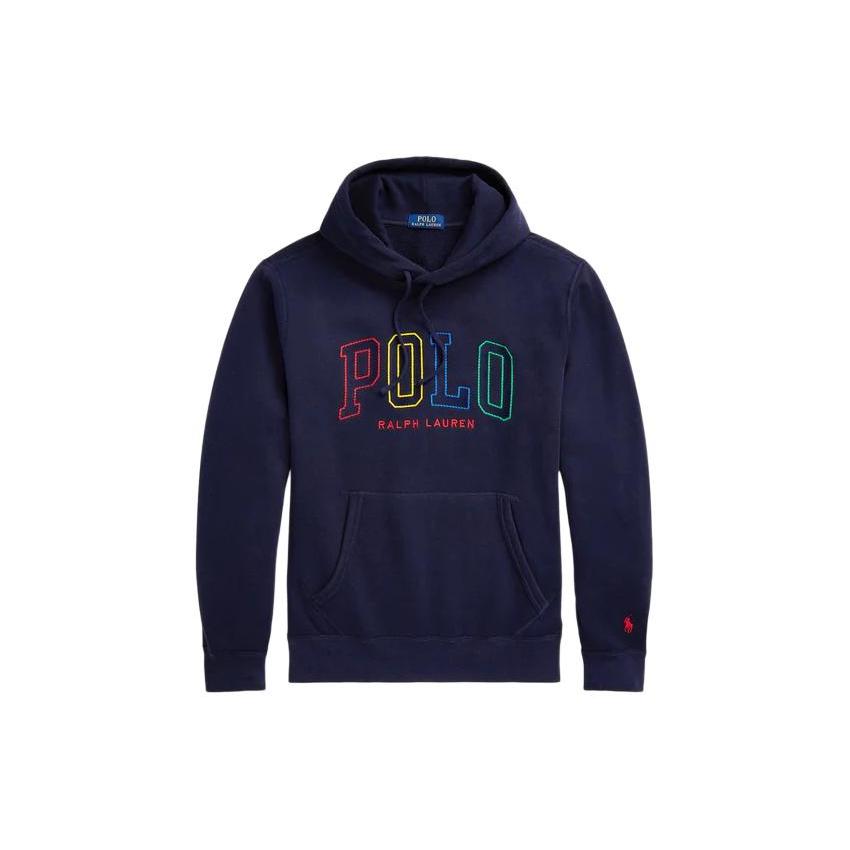 Polo Ralph Lauren Logo Embroidered Drawstring Hoodie 710926600-001