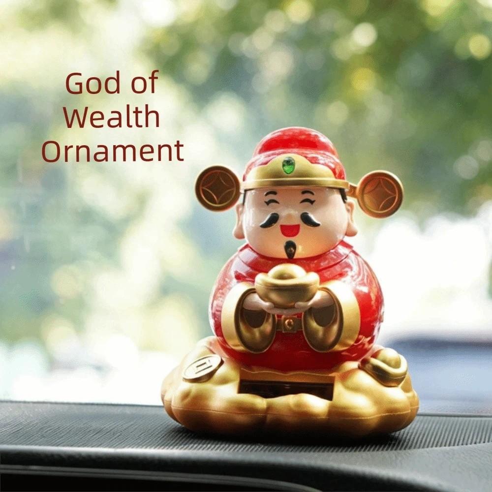Chinese Style God of Wealth Ornament Wealth Attracting Treasure Car Ornament Living Room