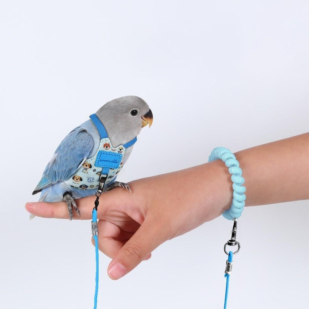 Adjustable Parrot Flying Harness Anti-Bite Parrot Flight Harness Bird Flight Suit Small Parrots