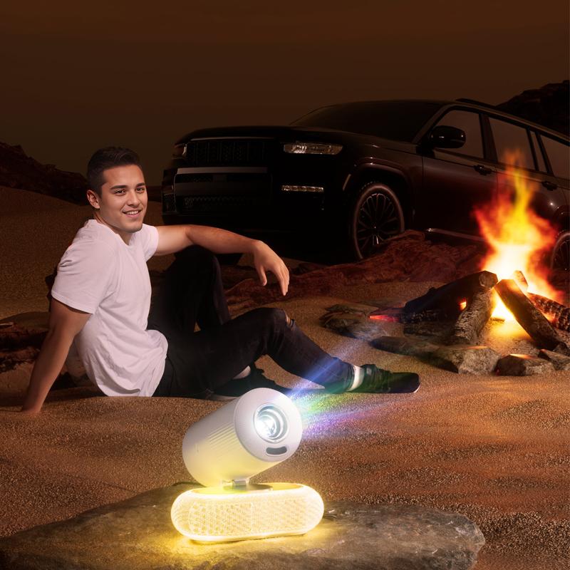 Vivicine Новейший YT900 Android 13 1920x1080p Full HD 1080p Проектор для домашнего кинотеатра, Автофокус, Автоматическая коррекция трапецеидальных искажений