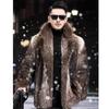 Men's Fur Coat Mink Coat Medium Length Imitation Fur Fox Fur Mink Fur Thickened To Keep Warm In Winter