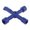 Multi-function Key Wrench 4 In 1 Universal Inside Cross Triangle Plumber Key Wrench