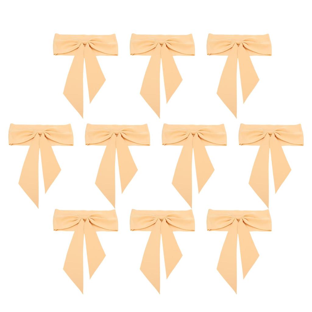 10pcs Chair Sashes Exquisite Reusable Chair Bows for Hotel Weddings Meetings Chair Decoration