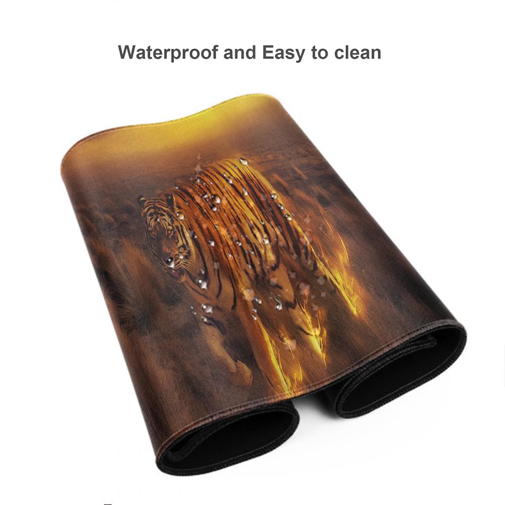 HYBXAXC Tiger Mousepad Gamer Pc Mouse Pad Gaming Accessories Desk Mat Computer Keyboard Mats Office Anime Extended Mouse Mat