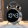 Student Alarm Clock with Extra Loud Metal Chime - Essential for Heavy Sleepers Multi-Functional Plug-In Clock for Kids