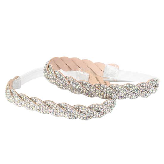 1 Pair Shoe Straps Anti-skid Anti Falling Button Snap Design High Elasticity