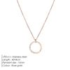 eManco Statement Necklace Women Dainty Stainless Steel Necklace Choker Pendant Necklace Fashion Jewelry