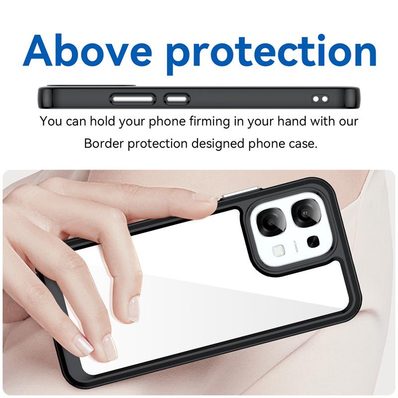 Прозрачный цветной ТПУ чехол для телефона OPPO A6 Pro A6x A6s 5G Защитная рамка Fundas Coque Capa