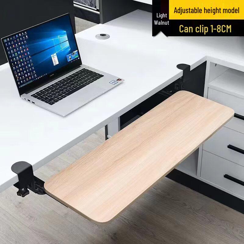 Выдвижной лоток-подставка для клавиатуры под стол без сверления