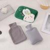 Water-Filled Hot Water Bottle, Toy Cloth Cover with Insertable Hand Pockets, Portable Water-Filling Set of Three Large-Sized Hot Compresses for