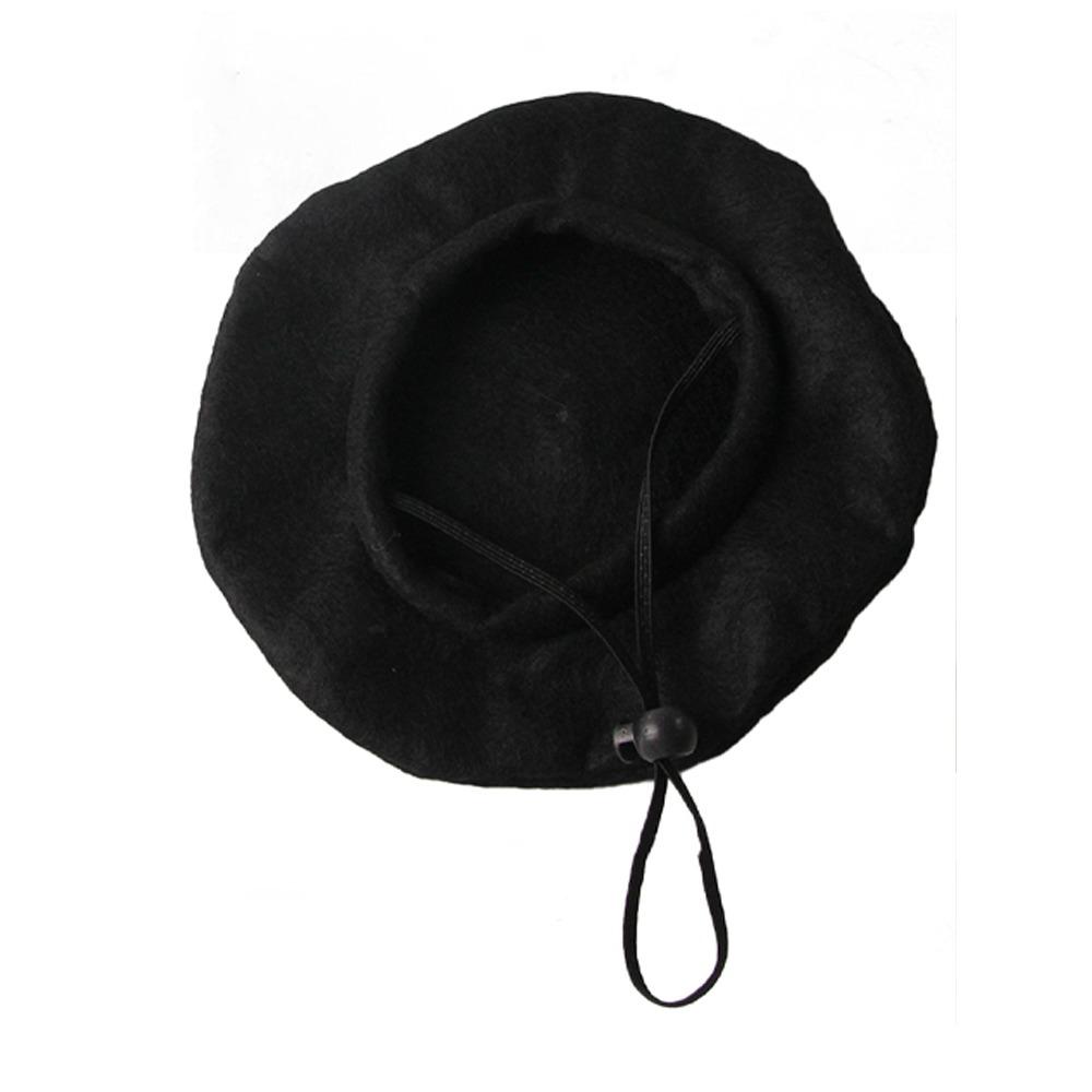 Red Black Cat Beret Hat Fashionable Pet Headwear Pet Accessories Cat Sunscreen Hat For Cat Dog