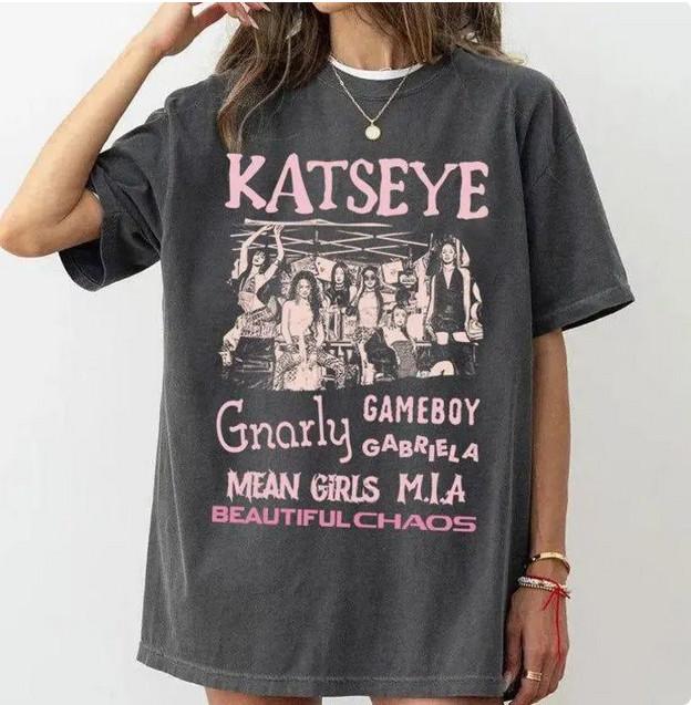 Katseye Beautiful Chaos Tracklist T-Shirt, Katseye Kpop Shirt