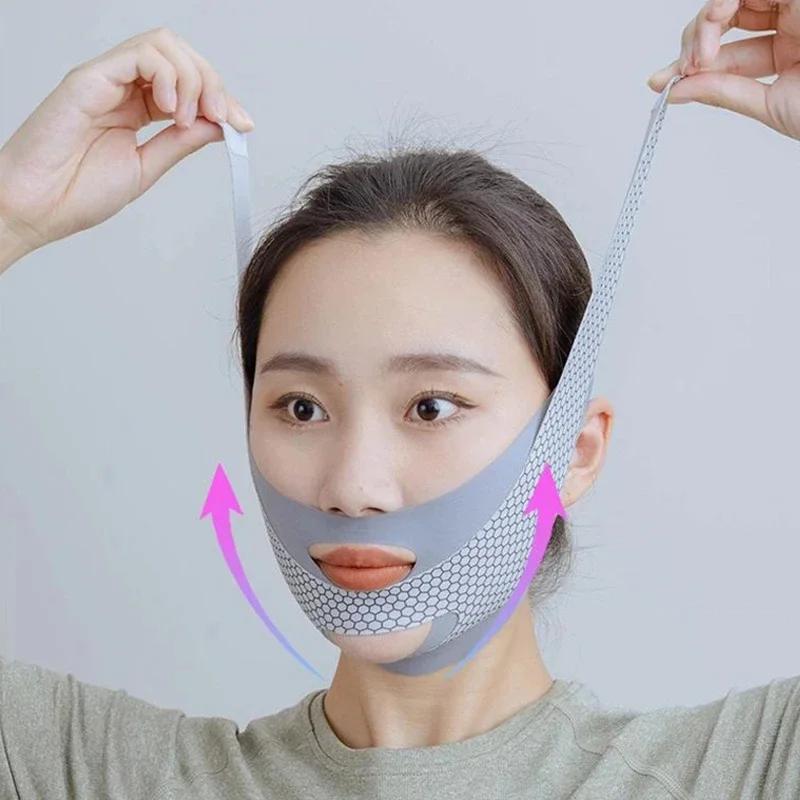 Facial Bandage, V-Face Lifting, Tightening Facial Nasolabial Folds, Sagging Mask, Full Face Lifting Artifact, Double Chin