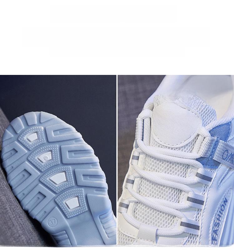 Женские кроссовки на платформе в корейском стиле 2024: Модные весенние спортивные повседневные туфли Q7811