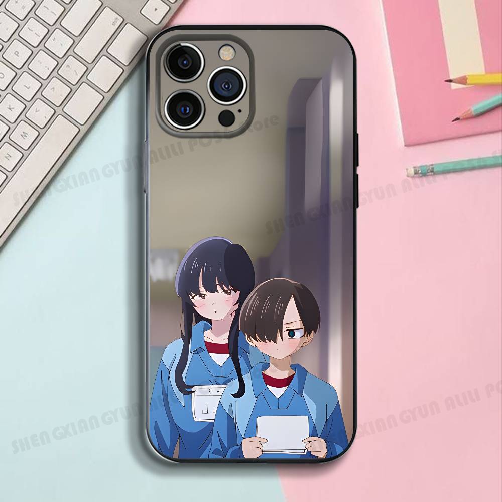 Аниме I-Итикава A-Анна Черный Чехол для Телефона Для IPhone 17 16 15 14 13 12 13 12 11 Pro Max Plus XS XR Силиконовый Мягкий Задний Чехол