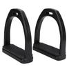2 Pcs High Strength Plastics Stirrups with Black Non-slip Rubber Pad Horse Tool Accessories(large )