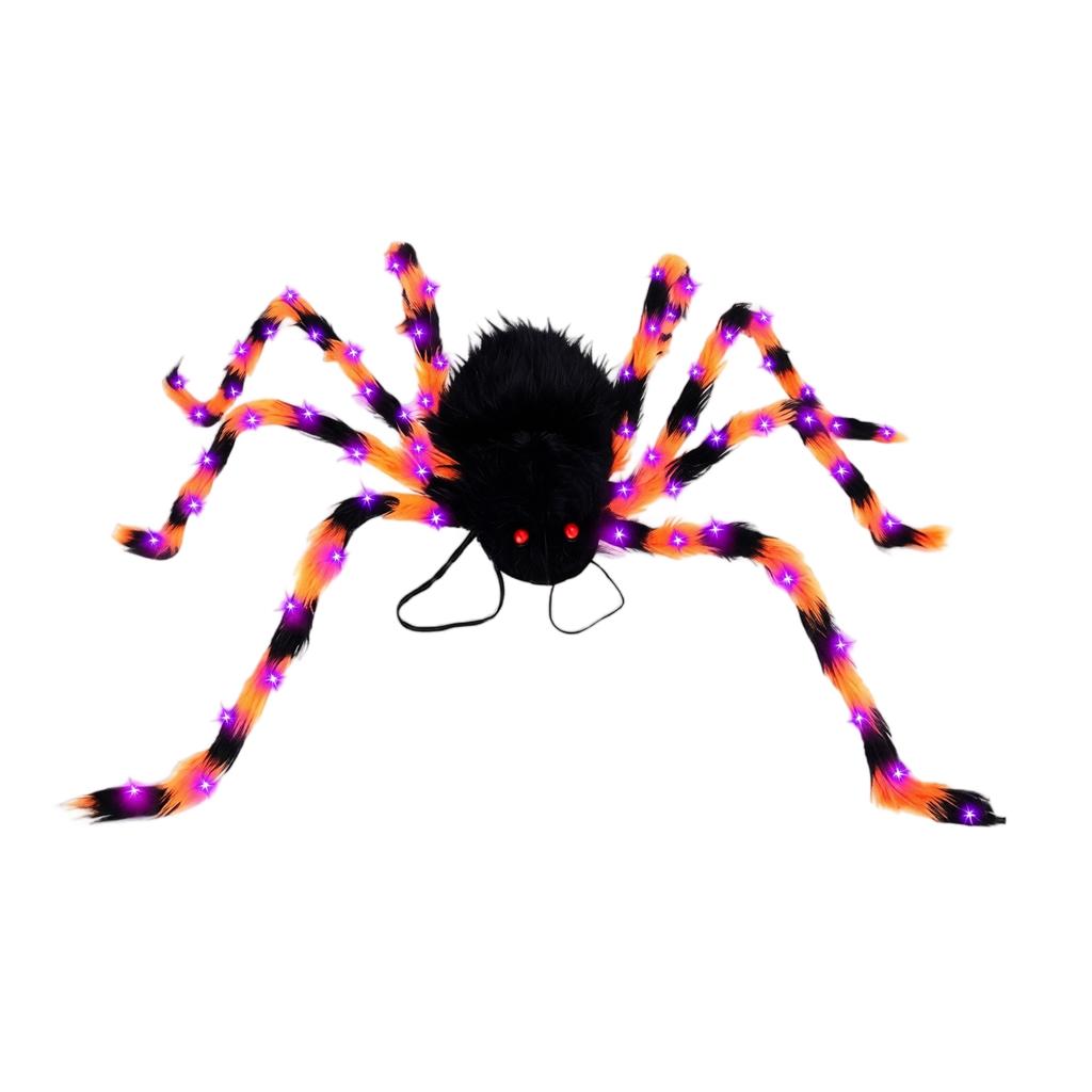 Плюшевый рюкзак на Хэллоуин со светящимися глазами, сумка для конфет для детей и взрослых