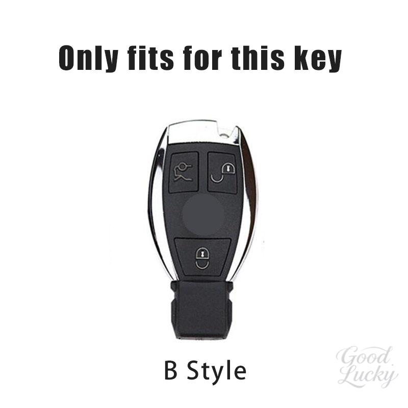YDC4 Car Zinc Alloy Key Case Shell Buckle Car Key Cover For Mercedes Benz A C E S G Class GLC CLE CLA GLB GLS W177 Auto Accessory