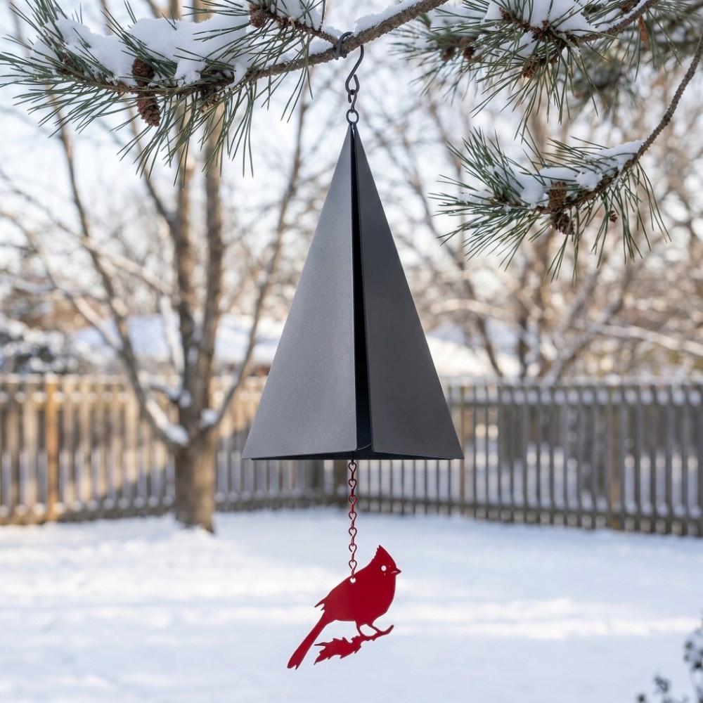 Iron Triangle Wind Chime Retro Metal Wind Bell Windcatcher Wind Chime Pendant  Courtyard Decoration