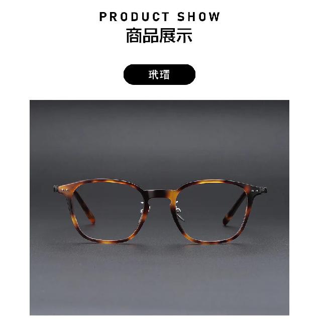 Top Quality Luxury Brand Acetate Eyeglass frames Men Women Vintage Square Transparent Glasses Frames 2026 New