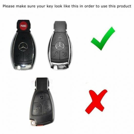 Красный хром ТПУ чехол для ключа для Mercedes C E S M CLA CLK CLS SLK GLK GLA GL и т.д.