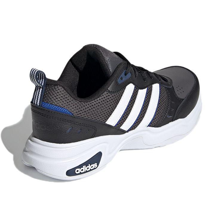 adidas Neo Strutter Ткань Синтетическая кожа Классический логотип Нескользящие Прочные Низкие Повседневные кроссовки для образа жизни Мужские Повседневные кроссовки Черные FY8161