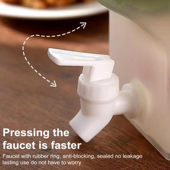 Диспенсер для холодного чайника 3,5/5 л, диспенсер для воды с краном, устойчивый к высоким температурам, кувшин для чая со льдом, кувшин для сока для вечеринки, ресторана, кухонной кладовой