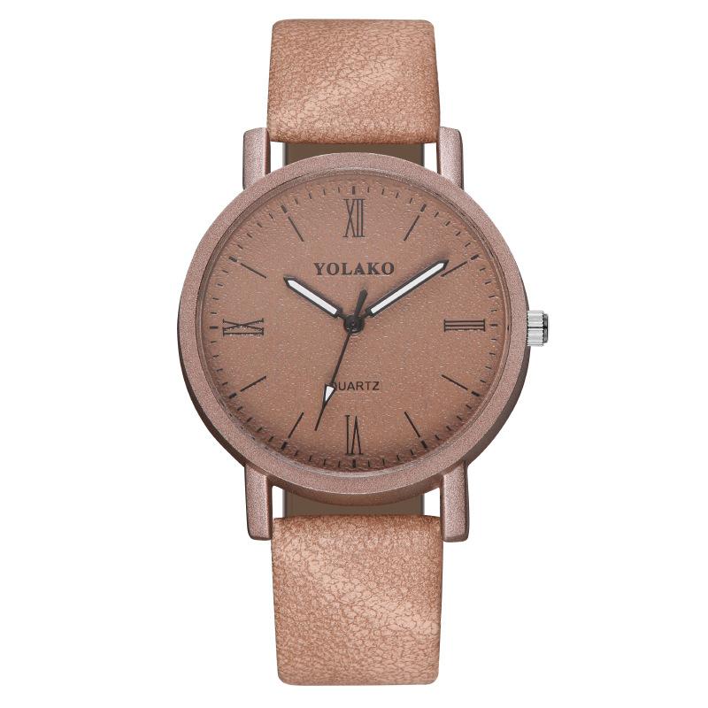 Модные женские часы с римским узором, женские часы с ремешком, кварцевые часы, студенческие часы, обработка, настройка