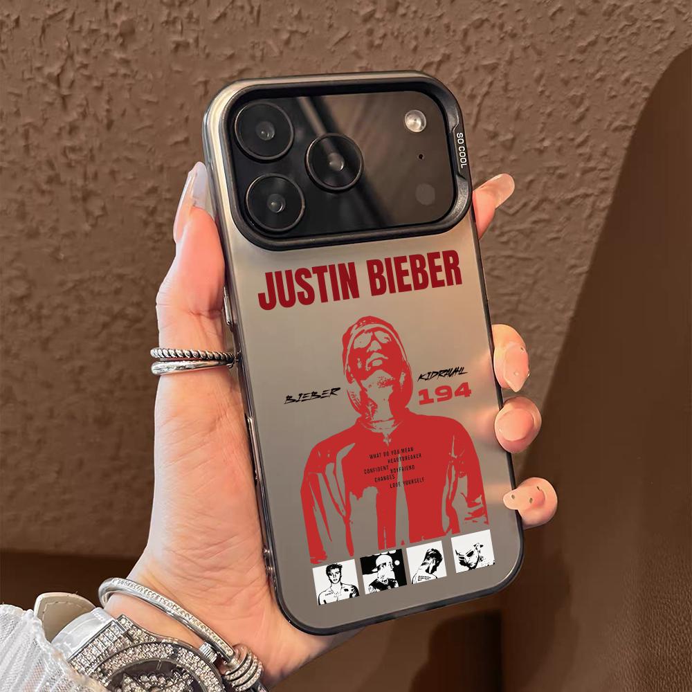 Чехол для телефона певца J-Justin B-Bieber для iPhone 17 16 15 14 13 12 11 Pro Max Air Матовый Лазерный Аврора Ударопрочный Funda