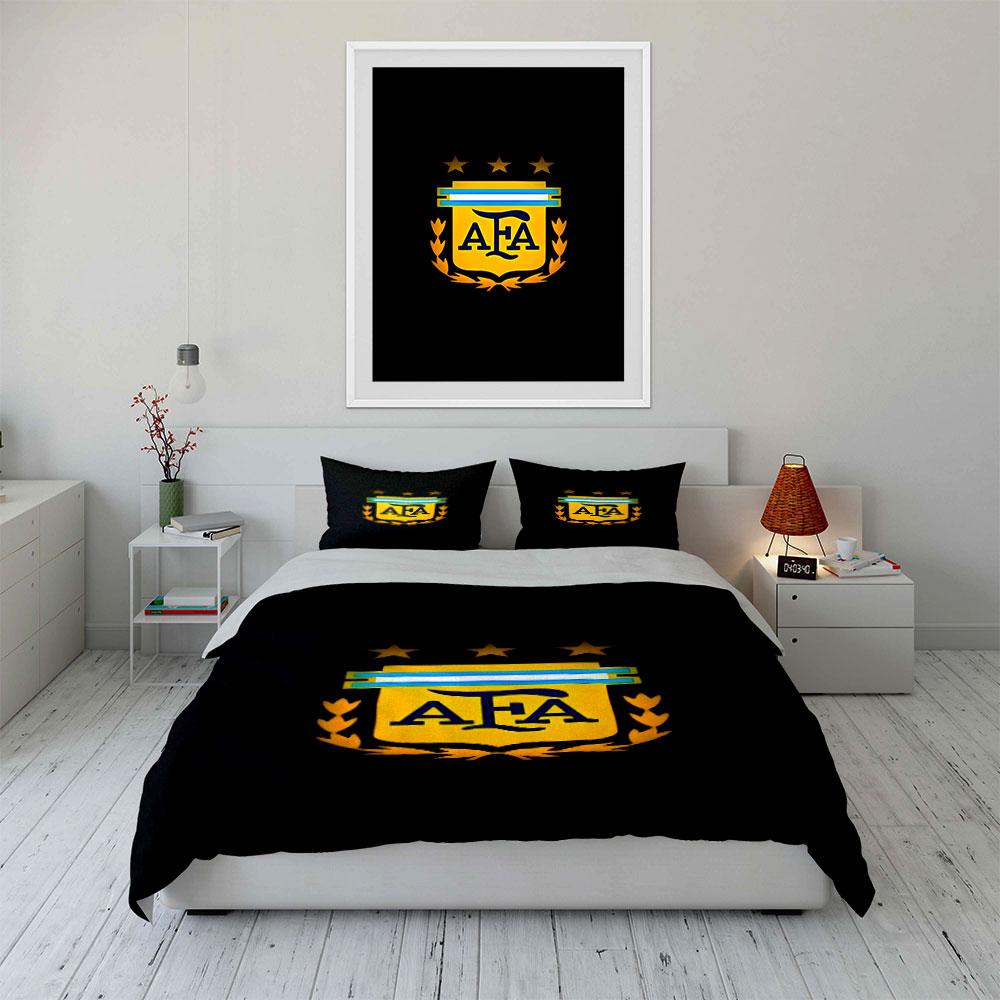Yellow emblem with stars. Bedding sets Duvet cover sets Duvet covers Pillowcases(1* Duvet Cover 2* Pillowcases without duvet insert)