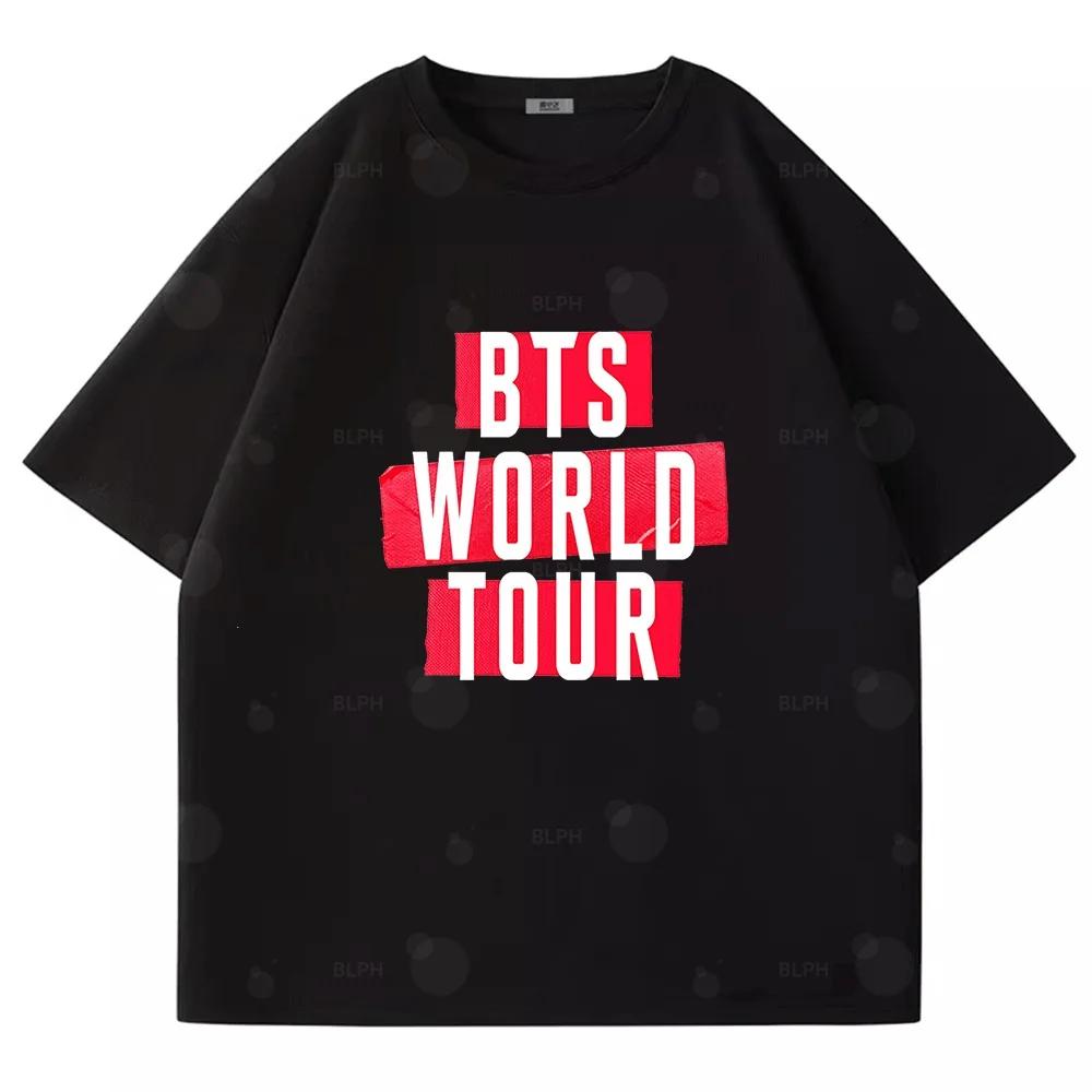 Y2K Kpop BTS BT21 Printed Family Matching T Shirt Casual Short Sleeve Couple Tops Summer Soft Breathable Fashion Daily Tee