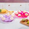 Переработанный держатель для яиц на 12 ячеек Простые лотки для яиц для холодильника Случайный цвет Пластиковая тарелка для яиц Закуска