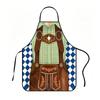 Munich Beer Festival Decorative Apron - German Beer Festival Wacky Character Cosplay Apron with Waterproof Workwear