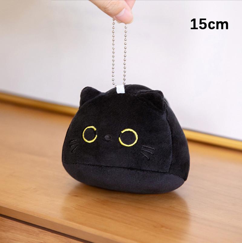 Каваи Черный Кот О Плюшевая Кукла Игрушки Брелок Милый Милый Высокое Качество Подарки Для Мальчиков Девочек Друзей Украсить Детские