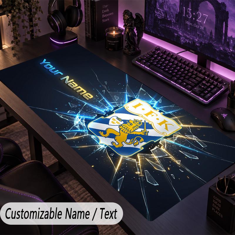 Large Mouse Padifk göteborg Custom Name Text Personalized Desk Mat Non Slip Gaming Pad